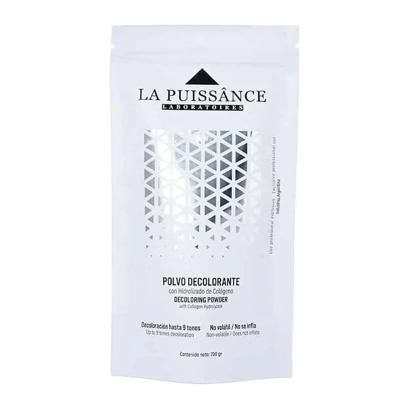 POLVO DECOLORANTE CON COLAGENO HIDROLIZADO  (700 GRS - SACHET) LA PUISSANCE