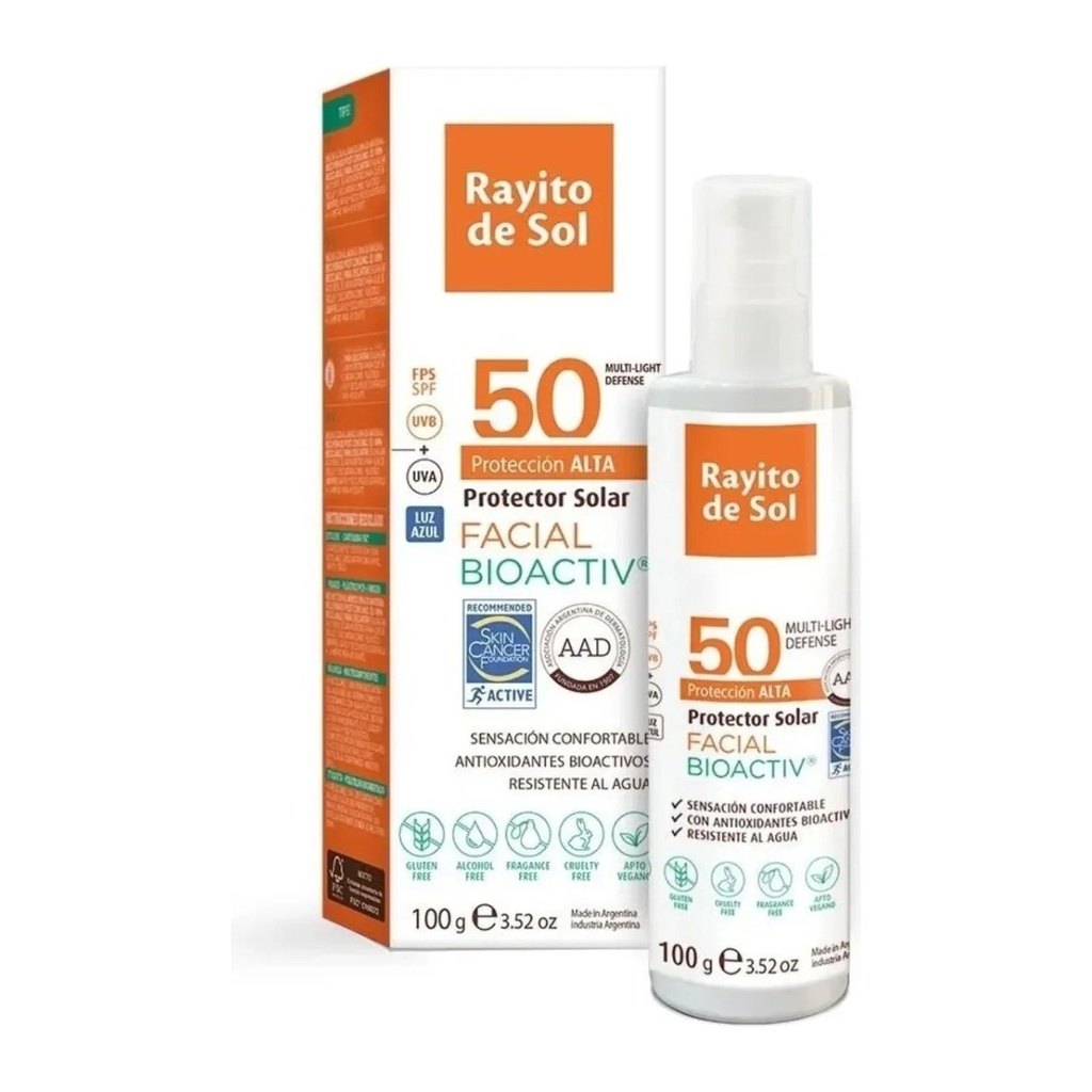 PROTECTOR SOLAR FACIAL FPS 50 (100 GR - FRASCO) SISCOM