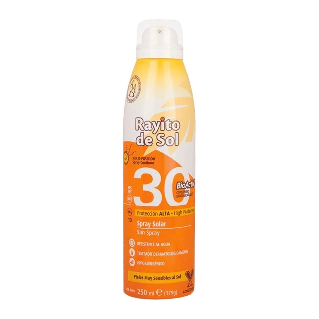 [34712] AEROSOL SOLAR FPS 30 PROTECCION ALTA BIO ACTIV (150 ML - AEROSOL) SISCOM