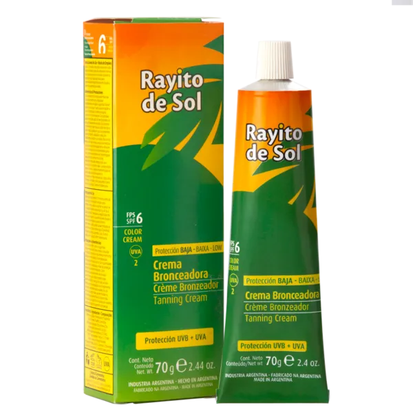 [45174] CREMA BRONCEADORA FPS 6 (70GR - ESTUCHE) RAYITO DE SOL
