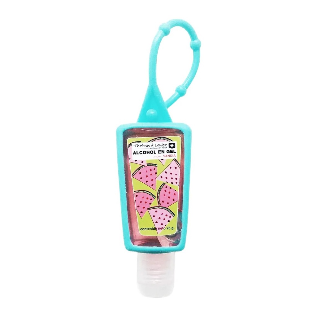 [46825] ALCOHOL EN GEL CON MICRO ESFERAS SANDIA (25 GR - POMO) THELMA Y LOUISE