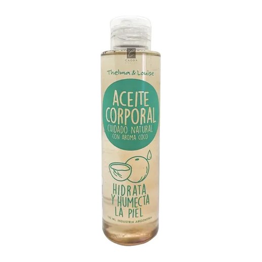 [46841] ACEITE CORPORAL HIDRATA Y HUMECTA LA PIEL COCO  (160 ML - FRASCO) THELMA Y LOUISE
