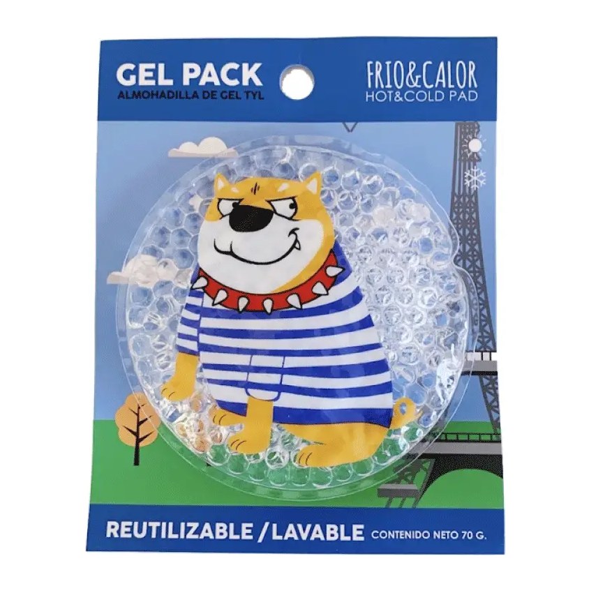 [46793] ALMOHADILLA DE GEL FRIO/CALOR - PERRO (70 GR - BOLSA) THELMA Y LOUISE