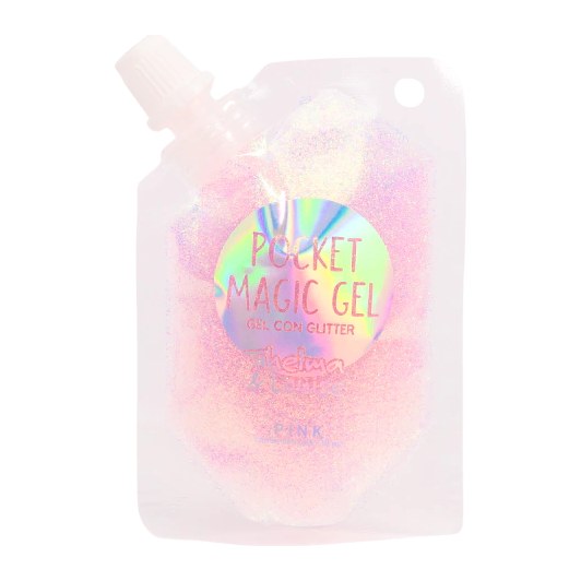[47665] GEL CON GLITTER  (ROSA - 1 UND - BOLSA) THELMA Y LOUISE