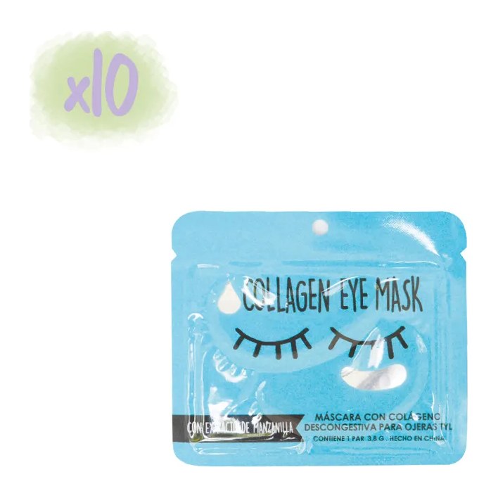 MASCARA CON COLAGENO PARA OJERAS  (GLITTER - 1 PAR  - BOLSA) THELMA Y LOUISE