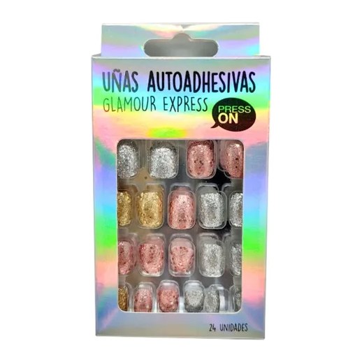 [46781] UÑAS AUTOADHESIVAS BRILLOS (24 UND - CAJA) THELMA Y LOUISE