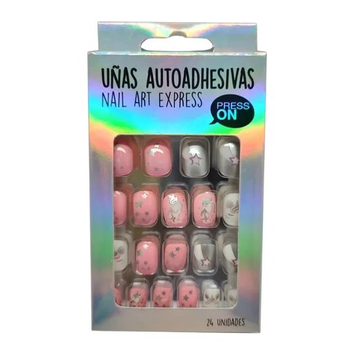 UÑAS AUTOADHESIVAS ESTRELLAS (24 UND - CAJA) THELMA Y LOUISE
