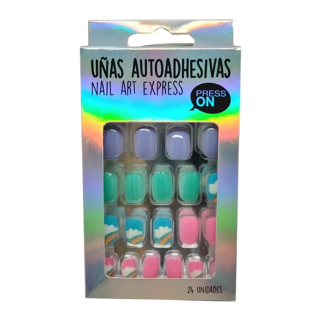 [46776] UÑAS AUTOADHESIVAS NUBES (24 UND - CAJA) THELMA Y LOUISE