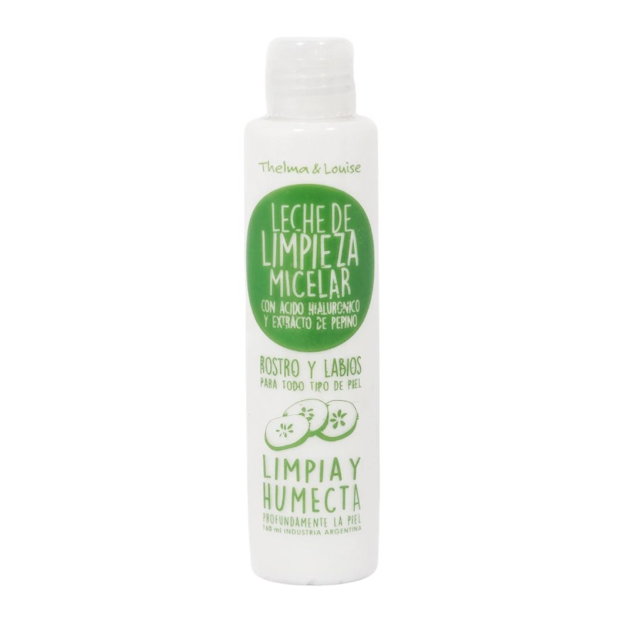 [48838] LECHE DE  LIMPIEZA  MICELAR CON ÁCIDO  HIALURONICO  Y PEPINO (BOTELLA) THELMA Y LOUISE