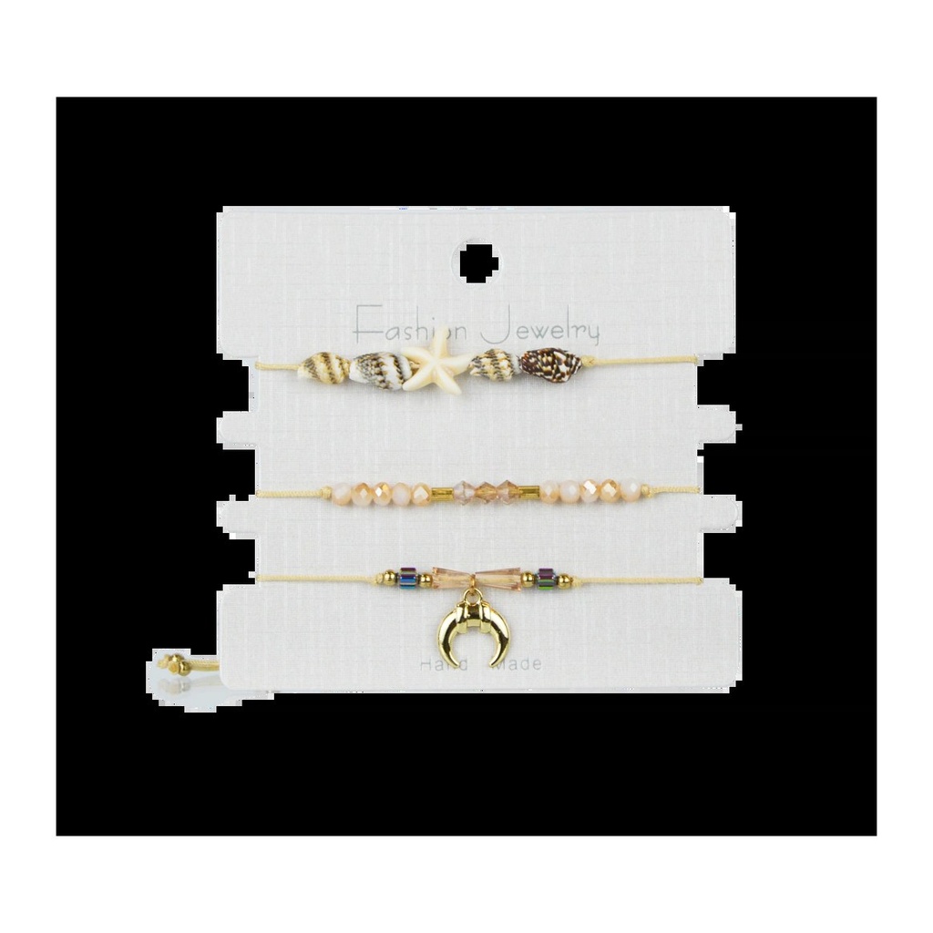 [49203] SET DE PULSERAS X3 (1 UND - BOLSA) THELMA Y LOUISE