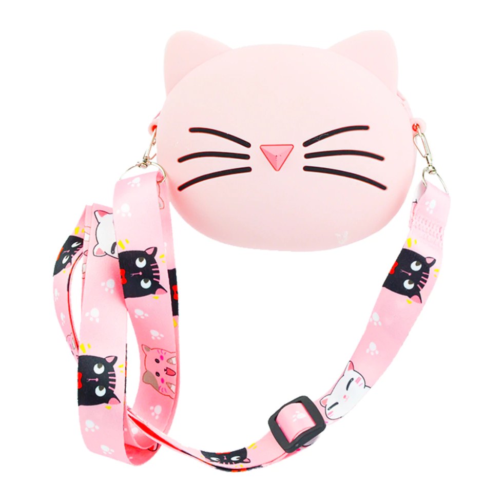 [49186] CARTERITA INFANTIL SILICONA GATITO (1 UND - BOLSA) THELMA Y LOUISE