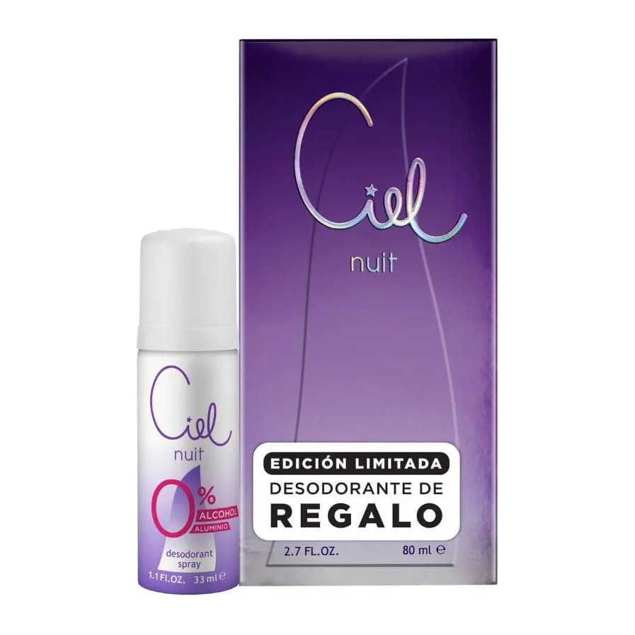 [47992] EDP CIEL NUIT PROMO + DEO 33 ML (80 ML + 33 ML - PACK) CANNON