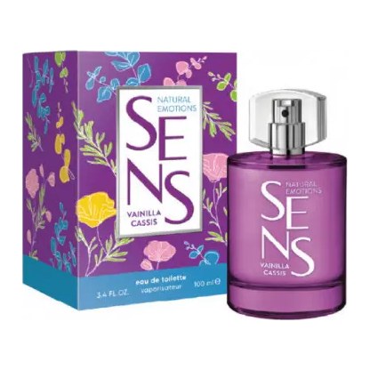 [45334] SENS NATURAL VAINILLA CASSIS EDT (100 ML - CAJA) CANNON