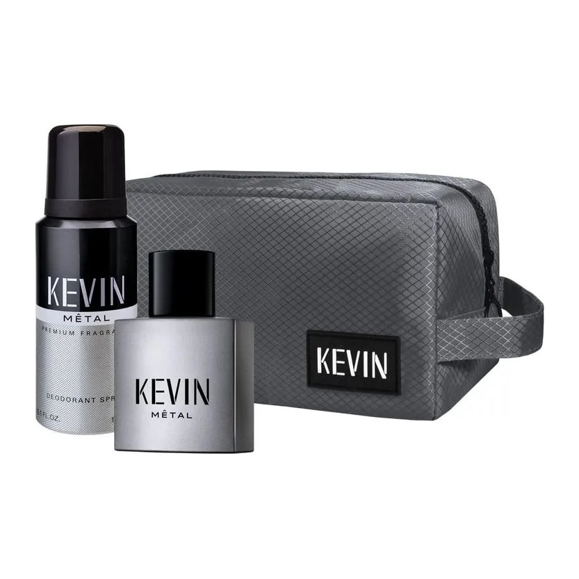 [44236] BOLSITO NESSESAIRE KEVIN METAL (EDT 60 ML + DESODORANTE 150 ML) (2UNIDADES - BOLSITO) CANNON