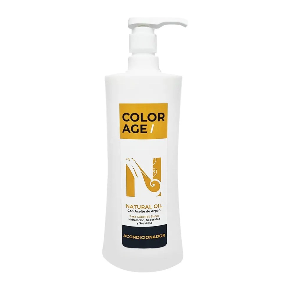 Color Age NATURAL OIL ACONDICIONADOR C/ ACEITE DE ARGAN (1000 ML - FRASCO) COLOR AGE