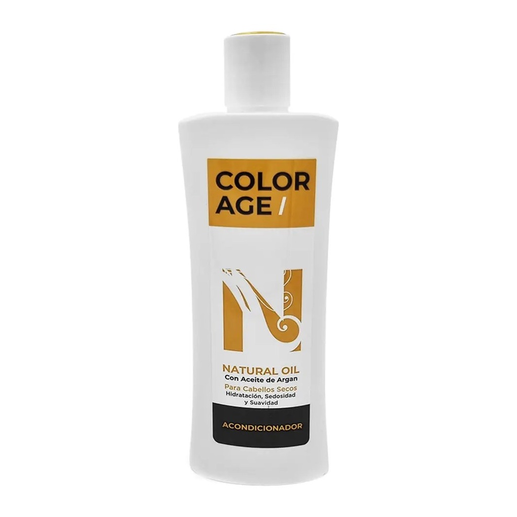 Color Age NATURAL OIL ACONDICIONADOR C/ ACEITE DE ARGAN (250 ML - FRASCO) COLOR AGE