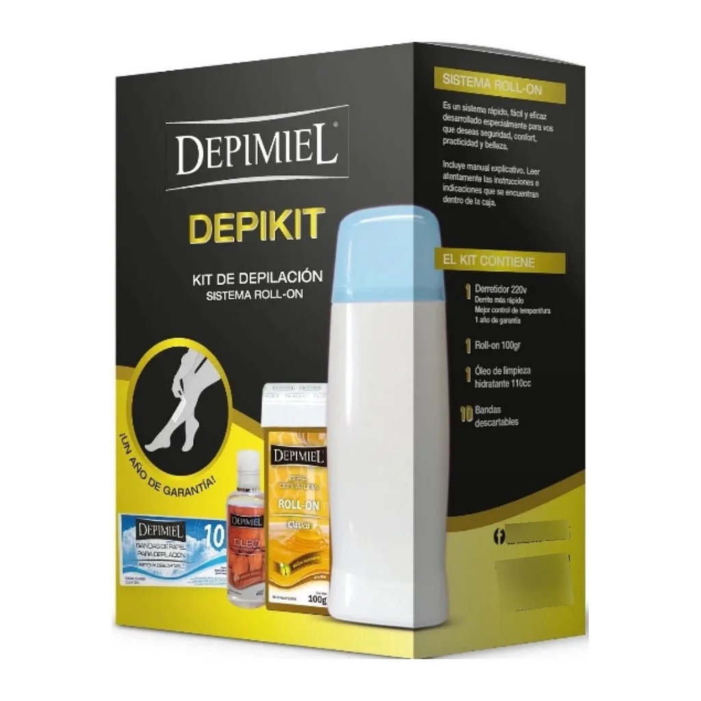 DEPIKIT - KIT DEPILATORIO A ROLL-ON (UNID.) DEPIMIEL