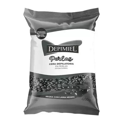 [48055] CERA EN PERLAS NEGRA (400 GRS.) DEPIMIEL