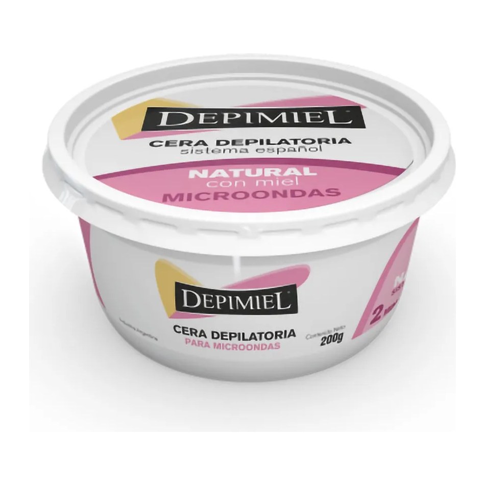 [48062] CERA EN POTE PARA MICROONDAS NATURAL (200 GRS.) DEPIMIEL