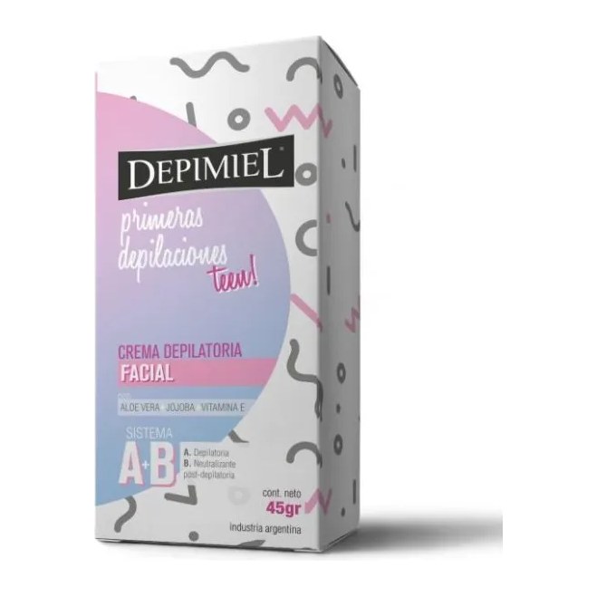 CREMA DEPILATORIA PARA EL ROSTRO (A + B) (45 GRS.) DEPIMIEL