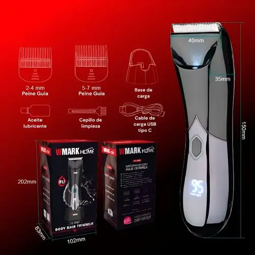 [49691] CORTADORA DE PELO CORPORAL NG-BT001 (APTO USO INTIMO) WMARK