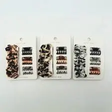 [49721] KIT COLITA Y HEBILLA ANIMAL PRINT (5 UNIDADES) CITY GIRL